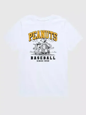 Peanuts-baseballtröja med korta ärmar för småbarn