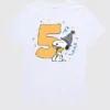 Peanuts-t-shirt med tryck för småbarn, 5-årsdag, kortärmad