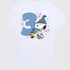 Peanuts-T-shirt med tryck för småbarn, kortärmad, 3-årsdag
