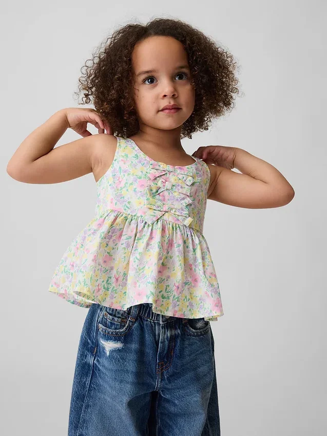 Peplum-linne med rosett för Baby & Småbarn