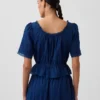 Peplum-top med spetskant