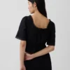 Peplum-top med spetskant