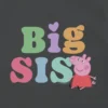 Peppa Pig-T-shirt med tryck för småbarn – ”Big Sis”