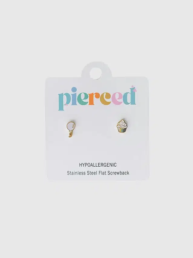 Pierced Co födelsedagsfestörhängen med skruvfäste