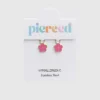 Pierced Co Hot Pink Flower-berlock till Huggie-örhängen