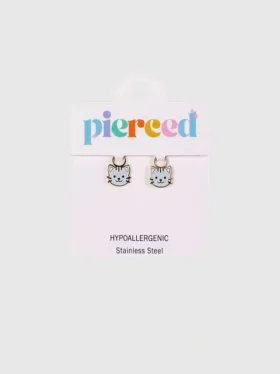 Pierced Co-kattberlocker för Huggie-örhängen