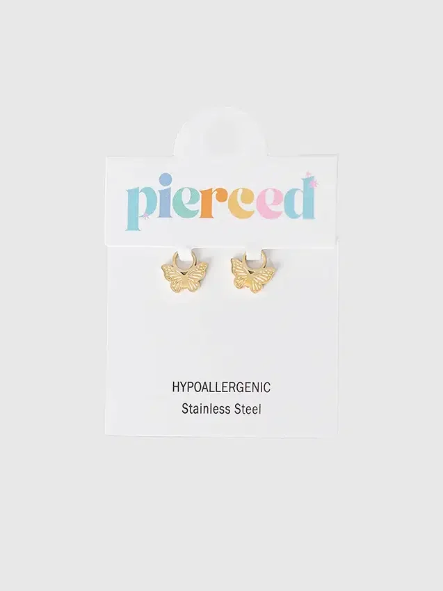 Pierced Co klassisk fjärilsberlock för huggie-örhängen