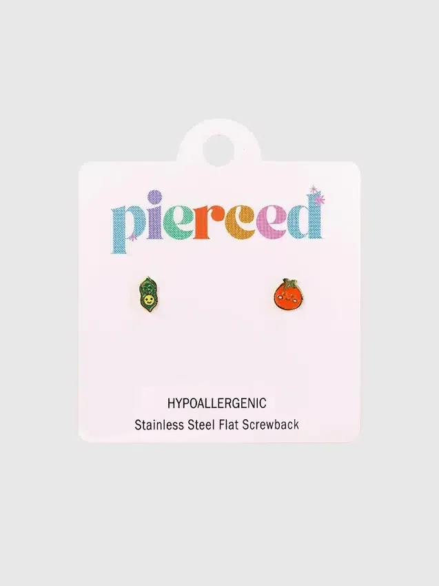 Pierced Co Ärtskida/Tomat Örhängen med skruvstängning