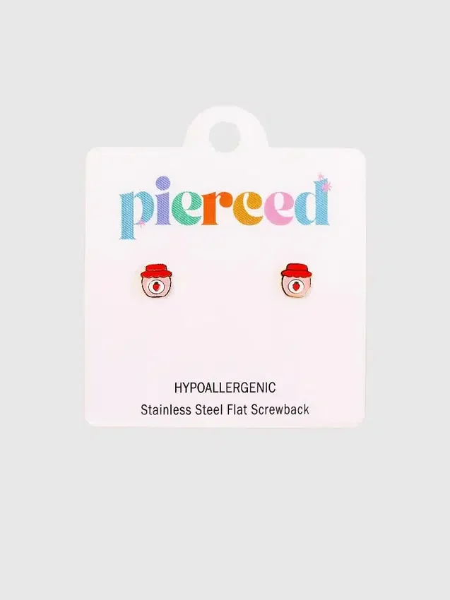 Pierced Co Strawberry Jam-örhängen med skruvlock
