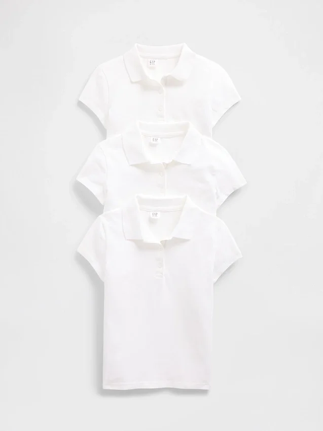Pikétröja för barn (3-pack)