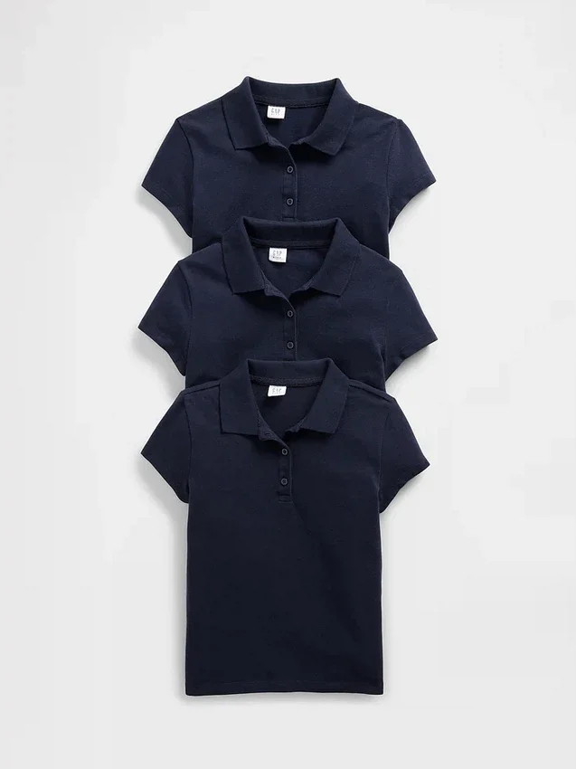 Pikétröja för barn (3-pack)