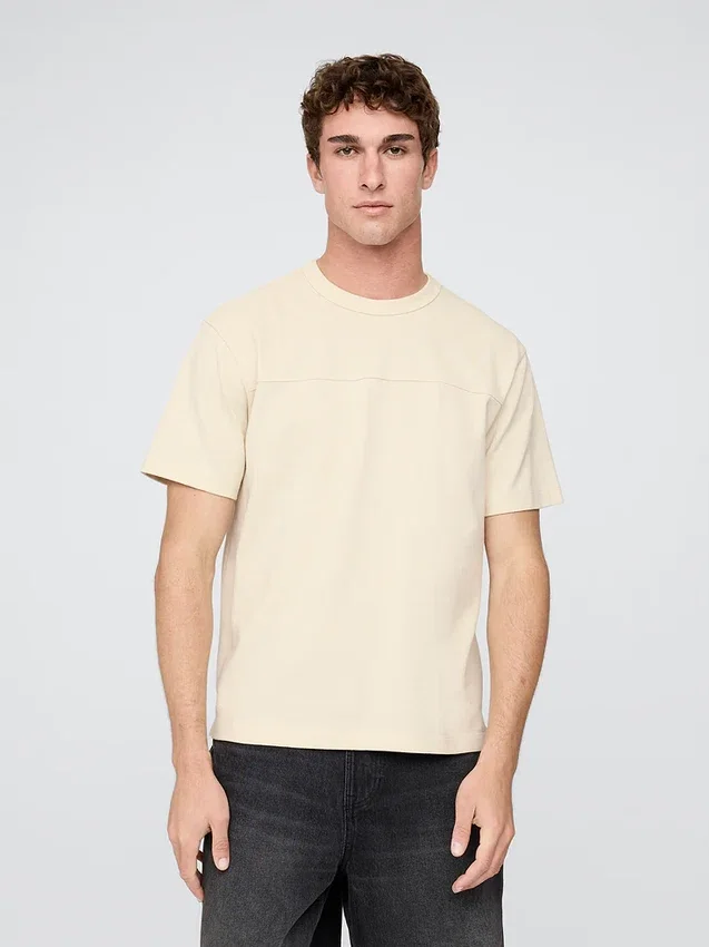Piqué-T-shirt i avslappnad passform