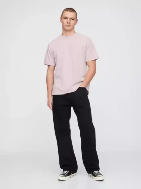 Piqué-T-shirt i avslappnad passform