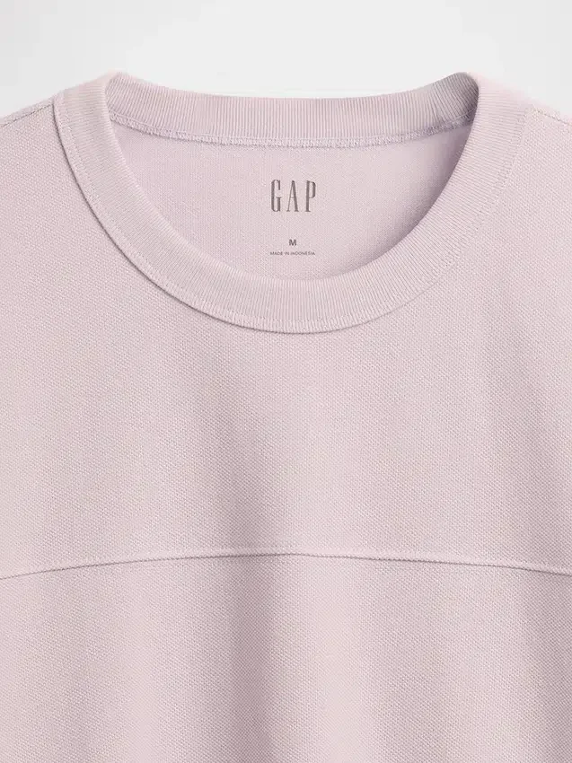 Piqué-T-shirt i avslappnad passform