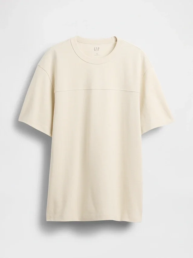 Piqué-T-shirt i avslappnad passform