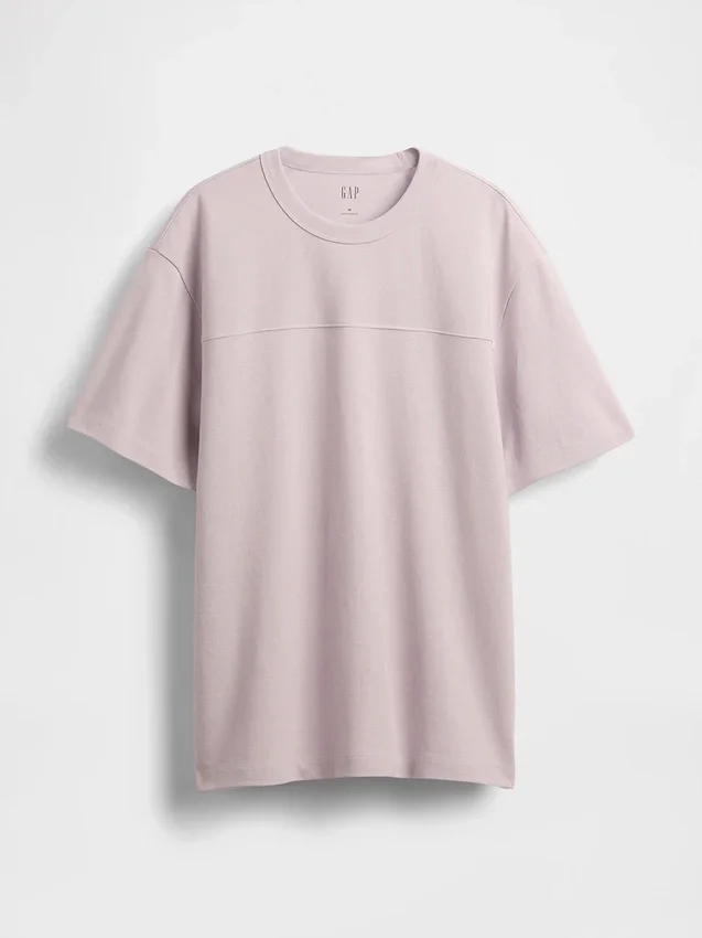 Piqué-T-shirt i avslappnad passform