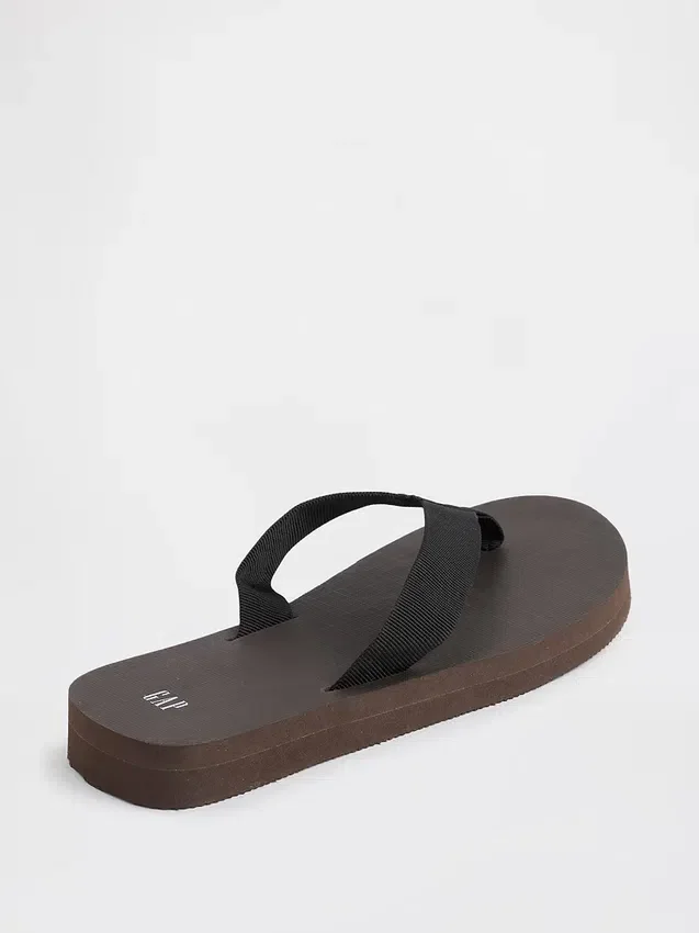Platform-flip-flops i canvas