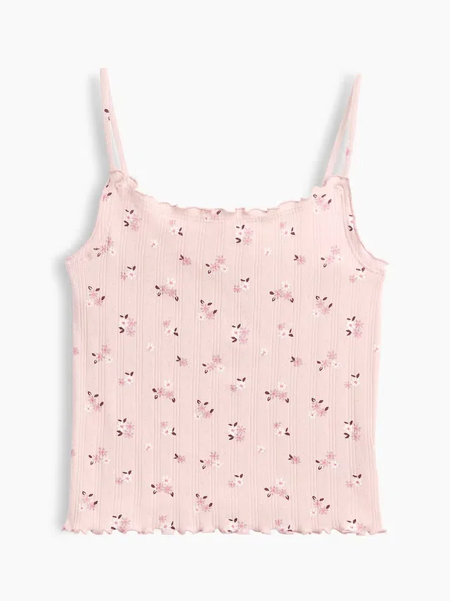 Pointelle-ribbad cami för barn