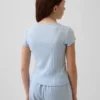 Pointelle-ribbad, figursydd T-shirt för barn