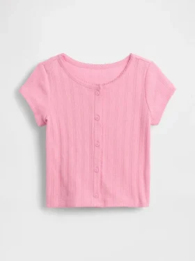 Pointelle-ribbad topp för Baby & Småbarn