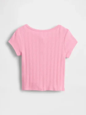 Pointelle-ribbad topp för Baby & Småbarn