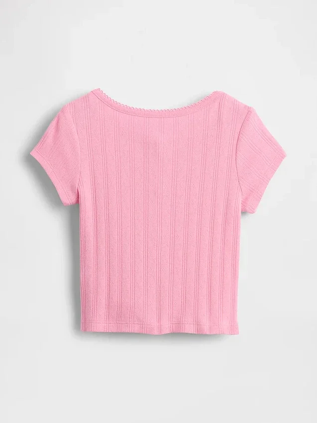 Pointelle-ribbad topp för Baby & Småbarn