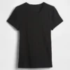 Pointelle-T-shirt med rund hals