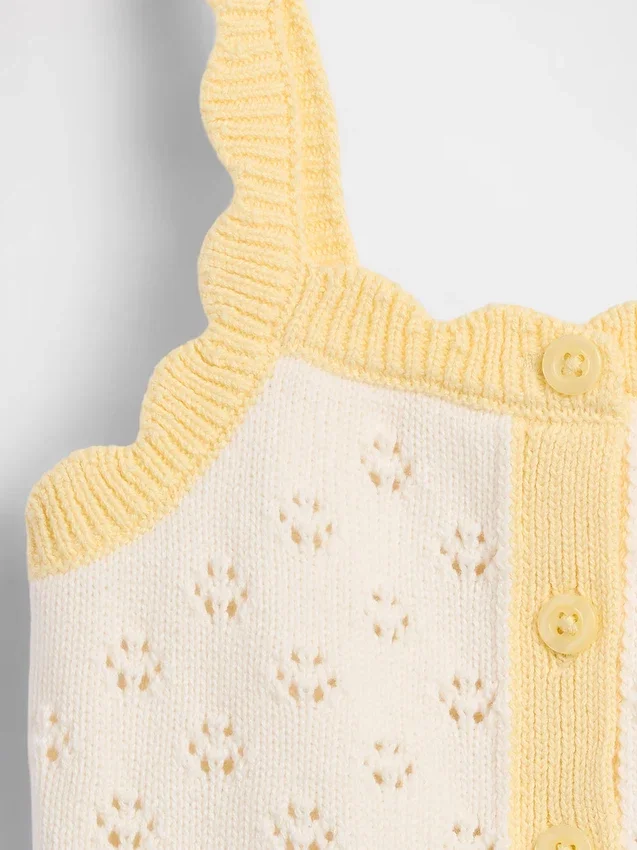 Pointelle-tröja med färgblock för Baby & Småbarn