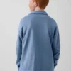 Polo-tröja för barn i tjockt tyg med avslappnad passform