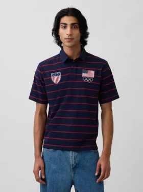 Polo-tröja för vuxna med Team USA-motiv