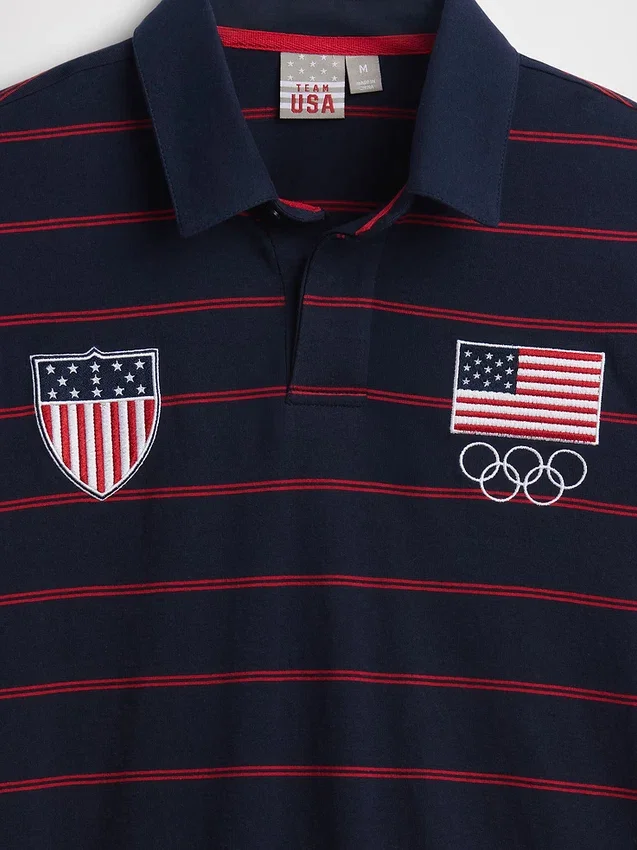 Polo-tröja för vuxna med Team USA-motiv