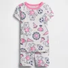 Pyjamas-set för Baby & Småbarn i ekologisk borstad bomull med björnlogotyp