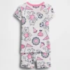 Pyjamas-set för Baby & Småbarn i ekologisk borstad bomull med björnlogotyp