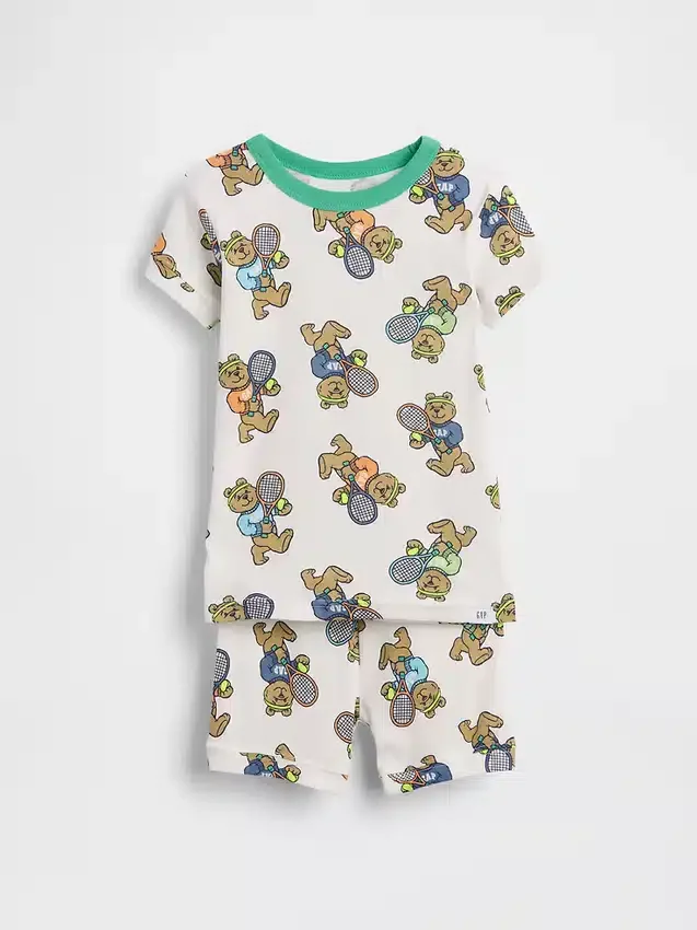Pyjamas-set för Baby & Småbarn i ekologisk borstad bomull med Brannan Bear-motiv