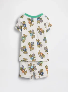 Pyjamas-set för Baby & Småbarn i ekologisk borstad bomull med Brannan Bear-motiv