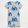 Pyjamas-set för Baby & Småbarn i ekologisk borstad bomull med gorillamotiv