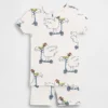 Pyjamas-set för Baby & Småbarn i ekologisk borstad bomull med Scooter Seagull-motiv