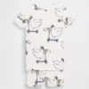 Pyjamas-set för Baby & Småbarn i ekologisk borstad bomull med Scooter Seagull-motiv