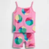 Pyjamas-set för Baby & Småbarn i ekologisk borstad bomull med strandbollsmotiv