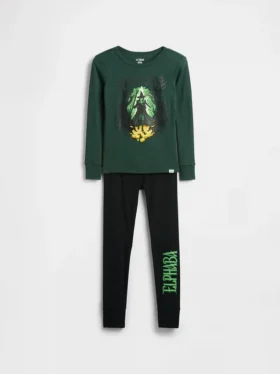 Pyjamas-set för barn i ekologisk borstad bomull från Wicked