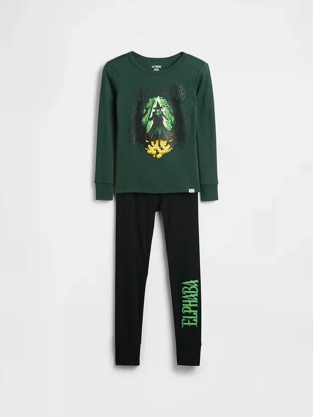 Pyjamas-set för barn i ekologisk borstad bomull från Wicked