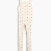 Pyjamas-set för barn i ekologisk borstad bomull med linne och leggings