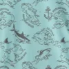 Pyjamas-set för barn i ekologisk borstad bomull med piratkartmönster på Shorts