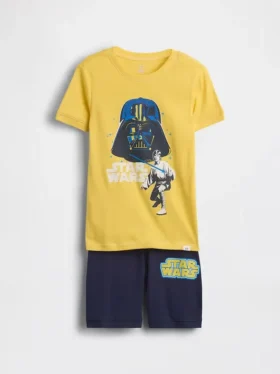 Pyjamas-set för barn i ekologisk borstad bomull med Star Wars-motiv