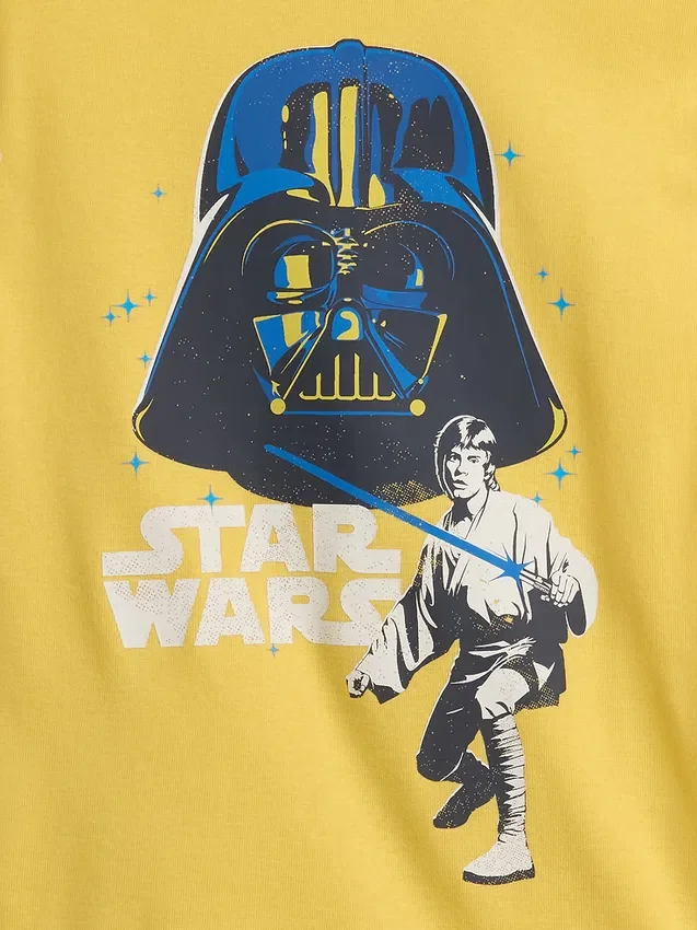 Pyjamas-set för barn i ekologisk borstad bomull med Star Wars-motiv
