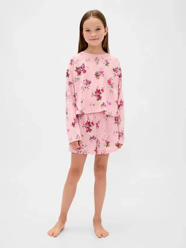 Pyjamas-set för barn i återvunnet material