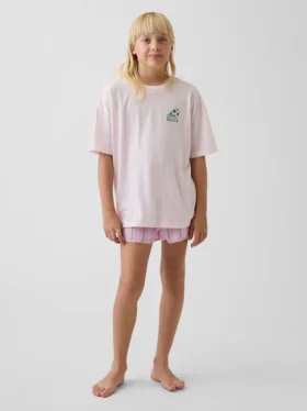 Pyjamas-set för barn i återvunnet material