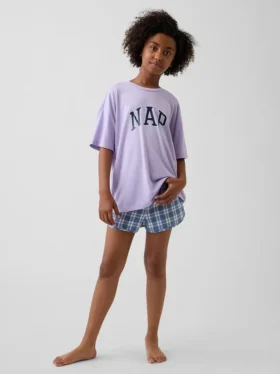Pyjamas-set för barn i återvunnet material
