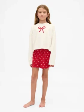 Pyjamas-set för barn i återvunnet material