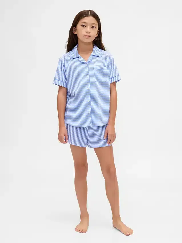 Pyjamas-set för barn i återvunnet material